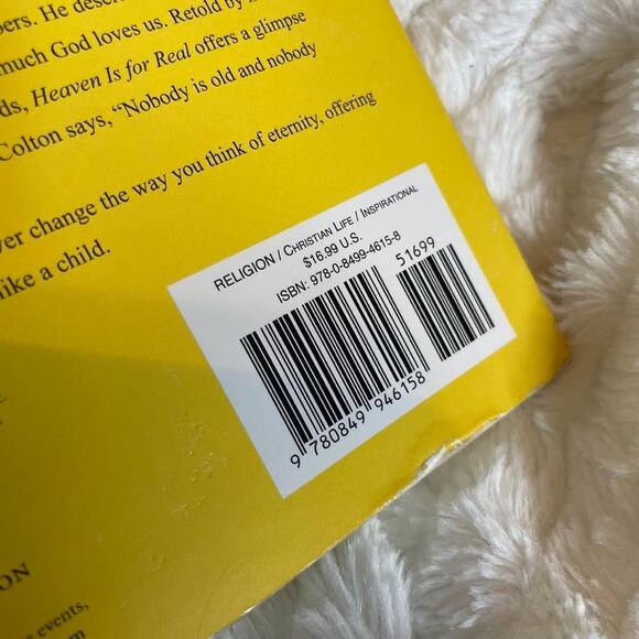 HEAVEN IS FOR REAL Todd Burpo Religious Christianity Book - Picture 2 of 2